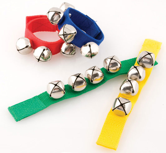 Wrist Bells (sold per single band) (WMC-BE7001)  Buy 4pce Packs @ $3.65pce  20pce Packs @ $3.45pce    Single pce.