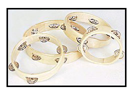 Wood Rim Headless Tambourines