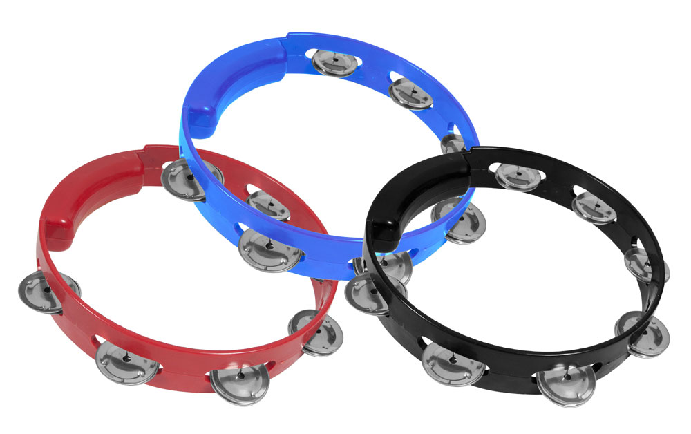 8″ Plastic Tambourine like True Colors (WMC-TA7102)