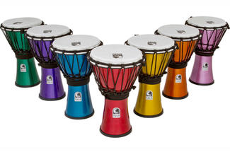 Toca Freestyle Colorsound Djembe Drums 7″ Set of 7 (RB-TFCDJ-7MS)  FREE SHIPPING!